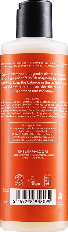 Delikatny organiczny szampon dla dzieci Nagietek - Urtekram Shampoo Children — Zdjęcie N2
