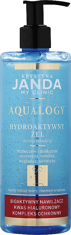 Hydroaktywny żel do mycia twarzy - Janda My Clinic Aqualogy — Zdjęcie N1
