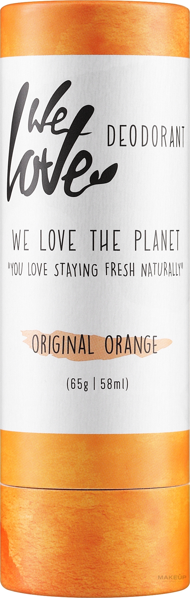 Dezodorant w sztyfcie Pomarańcza - We Love The Planet Original Orange Deodorant Stick  — Zdjęcie 65 g