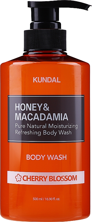 Intensywnie nawilżający żel pod prysznic Kwiat wiśni - Kundal Honey & Macadamia Body Wash Cherry Blossom — Zdjęcie N3
