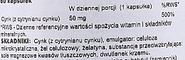 Suplement diety Cytrynian cynku, 50mg, 60 szt. - Swanson Zinc Citrate — Zdjęcie N3