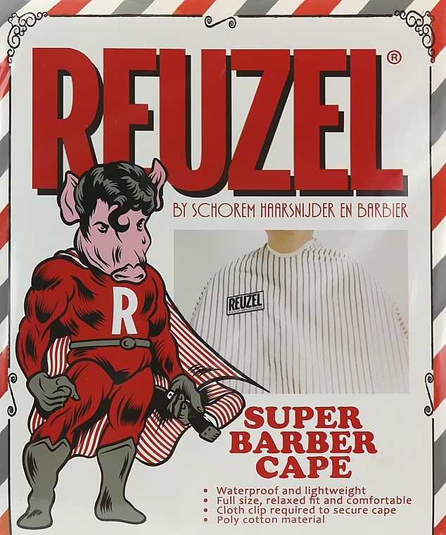 Peignoir fryzjerski - Reuzel Barber Super Cape — Zdjęcie N1