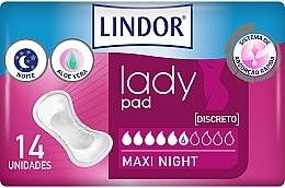 Podpaski na noc, 14 szt - Hartmann Lindor Lady Pad Maxi Night — Zdjęcie N1