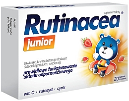 Kup Suplement diety dla dzieci na prawidłowe funkcjonowanie układu odpornościowego - Aflofarm Rutinacea Junior