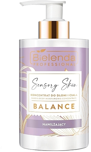 Balansujący koncentrat nawilżający do dłoni i ciała - Bielenda Professional Sensory Skin Balance Moisturising Hand And Body Concentrate — Zdjęcie N1