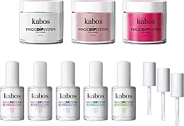 Zestaw, 11 produktów - Kabos Magic Dip System Pink Set — Zdjęcie N2