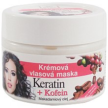 Kup Kremowa maska do włosów Keratyna i kofeina - Bione Cosmetics Keratin + Caffeine Cream Hair Mask