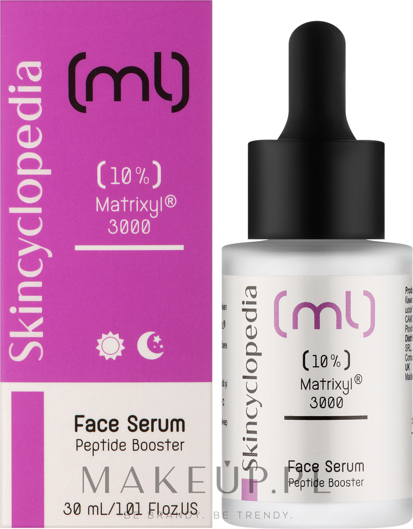 Peptydowe serum przeciwzmarszczkowe do twarzy - Skincyclopedia Face Serum Peptide Booster & Matrixyl 3000 — Zdjęcie 30 ml
