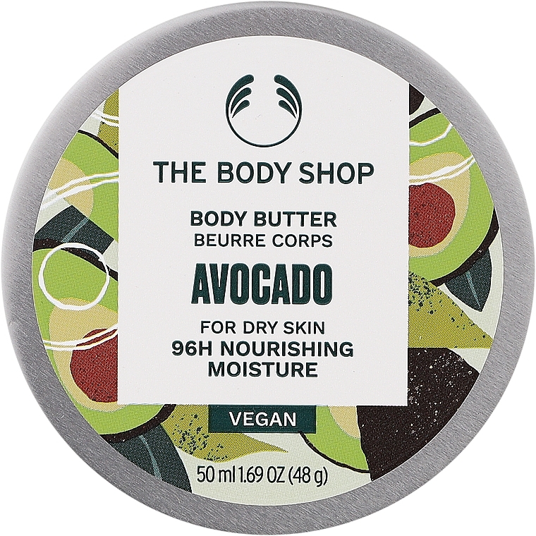 Rozświetlający olejek do ciała - The Body Shop Avocado Body Butter For Dry Skin — Zdjęcie N1