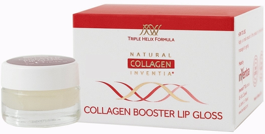 Błyszczyk do ust, booster - Natural Collagen Inventia Booster Lip Gloss — Zdjęcie N1