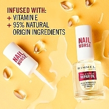 Rewitalizujący olejek do paznokci i skórek - Rimmel Nail Nurse Nail & Cuticle Repair Oil — Zdjęcie N4