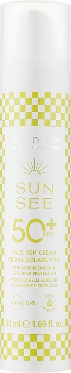 Filtr przeciwsłoneczny SPF 50 do cery tłustej i mieszanej - Beauty Spa Sun See Face Sun Cream — Zdjęcie N1