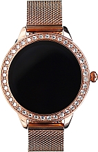 Kup Smartwatch damski, złoty, stalowy - Garett Smartwatch Women Victoria Gold Steel