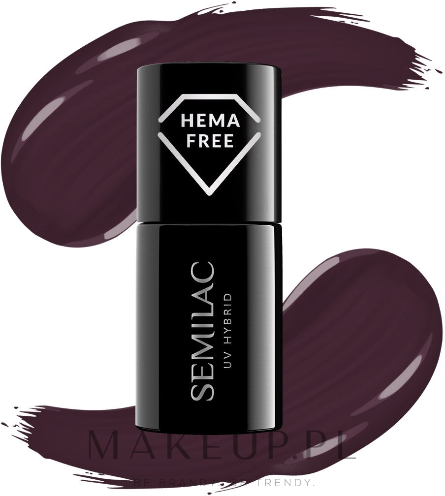 Lakier do paznokci - Semilac UV Hybrid HEMA Free Nail Polish — Zdjęcie 412 - Earth Brown