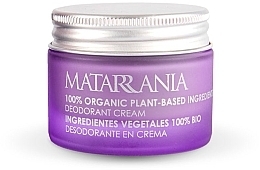 Dezodorant w kremie z cytryną i tymiankiem - Matarrania Organic Deodorant Cream Lemon & Thyme — Zdjęcie N1