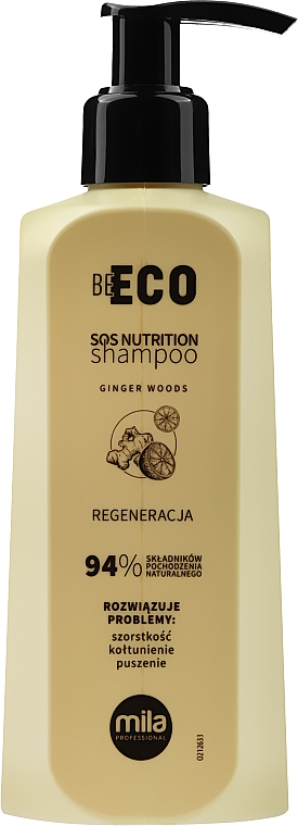 Regenerujący szampon do włosów - Mila Professional Be Eco SOS Nutrition Shampoo  — Zdjęcie N1