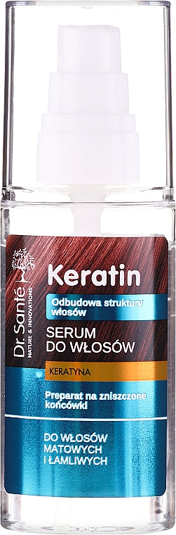Serum do włosów matowych i łamliwych - Dr Sante Keratin — Zdjęcie N2