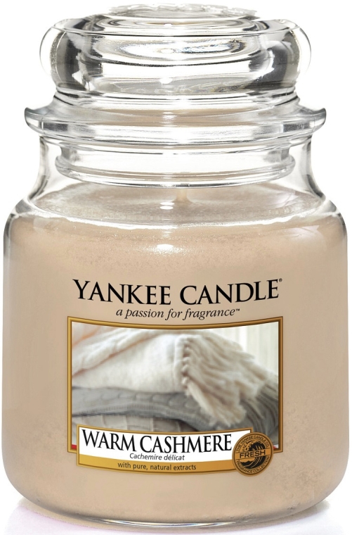 Świeca zapachowa w słoiku - Yankee Candle Warm Cashmere — Zdjęcie N2