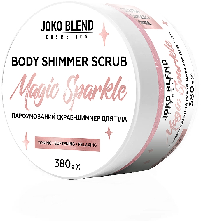 Perfumowany peeling do ciała nadający połysk - Joko Blend Magic Sparkle Body Shimmer Scrub — Zdjęcie N1
