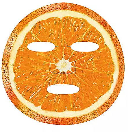 Rozświetlająca maska w płachcie z ekstraktem z pomarańczy - Skin79 Real Fruit Mask Orange — Zdjęcie N2