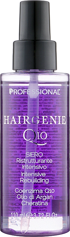 Odbudowujące serum do włosów - Professional Hairgenie Q10 Hair Mask — Zdjęcie N1