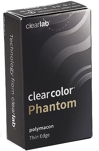 Kolorowe soczewki kontaktowe Angelic Red, 2 sztuki - Clearlab ClearColor Phantom — Zdjęcie N3
