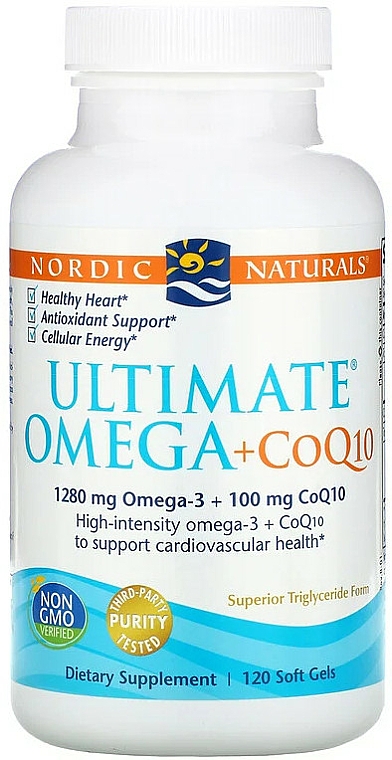 Suplement diety Omega + Koenzym Q10 - Nordic Naturals Ultimate Omega + CoQ10 — Zdjęcie N1