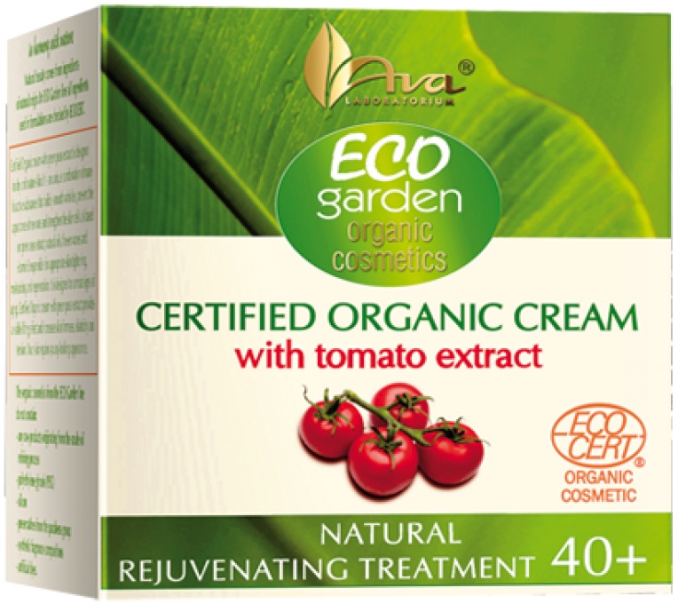 Certyfikowany organiczny krem z ekstraktem z pomidora 40+ - AVA Laboratorium Eco Garden — Zdjęcie N1