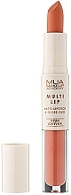 Matująca pomadka i błyszczyk do ust 2 w 1 - MUA Multi Lip Matte Lipstick & Gloss Duo Nude Edition — Zdjęcie N2