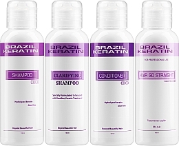 Zestaw - Brazil Keratin Treatment HGS Set (shampoo/100ml*2 + h/cond/100ml*2) — Zdjęcie N2