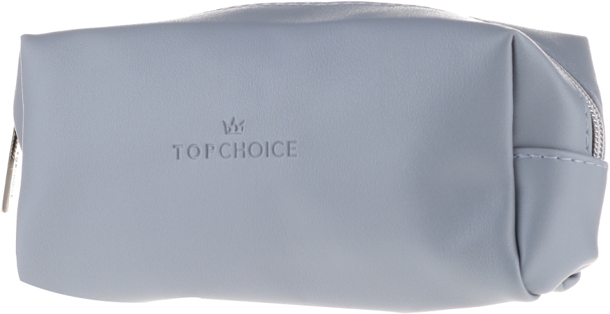 Kosmetyczka Leather, 96945, szarobłękitna - Top Choice — Zdjęcie N1