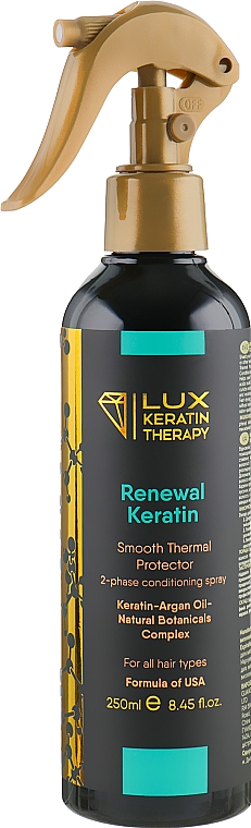 Dwufazowy spray termiczny do włosów - Lux Keratin Therapy Renewal Keratin — Zdjęcie N1