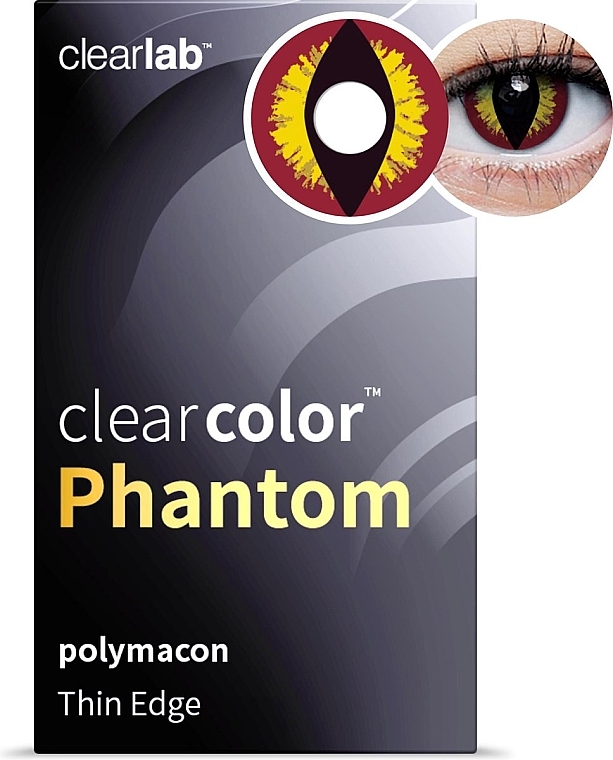 Kolorowe soczewki kontaktowe Banshee, 2 sztuki - Clearlab ClearColor Phantom — Zdjęcie N2