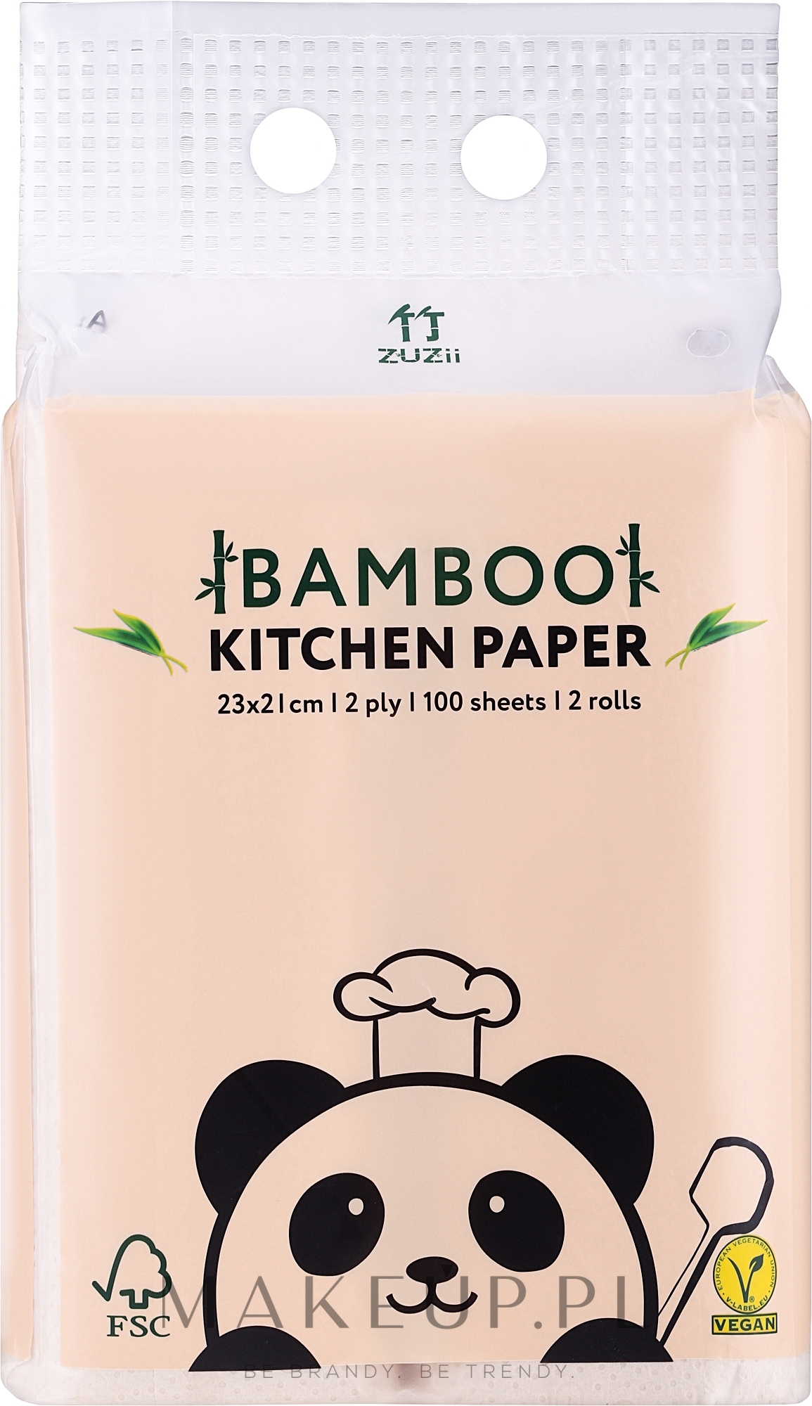 Bambusowy ręcznik kuchenny, 2 rolki - Zuzii Bamboo Kitchen Paper — Zdjęcie 2 szt.