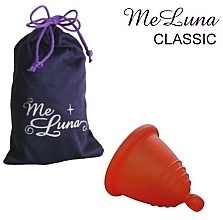 Kubeczek menstruacyjny, rozmiar M, czerwony - MeLuna Classic Shorty Menstrual Cup Ball — Zdjęcie N1
