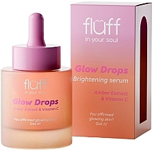 Rozjaśniające serum do twarzy z ekstraktem z bursztynu i witaminą C - Fluff Brightening Serum — Zdjęcie N1