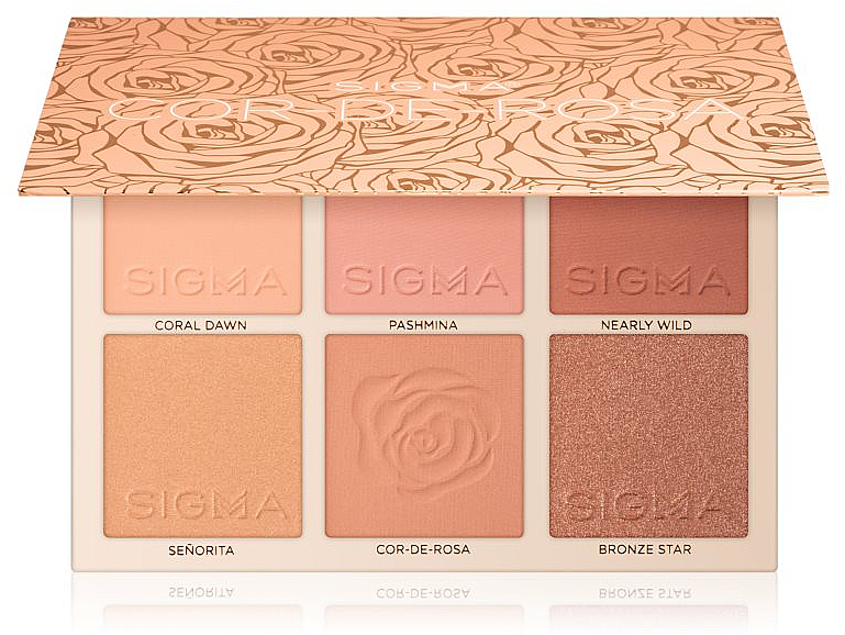 Paleta różów do policzków - Sigma Beauty Cor-de-Rosa Blush Palette — Zdjęcie N1