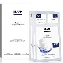 Kup Zestaw do domowej kosmetyki stymulujący kolagen - Klapp CS III Home Treatment (3 x conc 1,5 ml + 3 x mask + 3 x cream 2 ml)