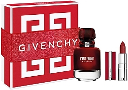 Givenchy L'Interdit Rouge - Zestaw (edp/50ml + lipstick1,5g) — Zdjęcie N1