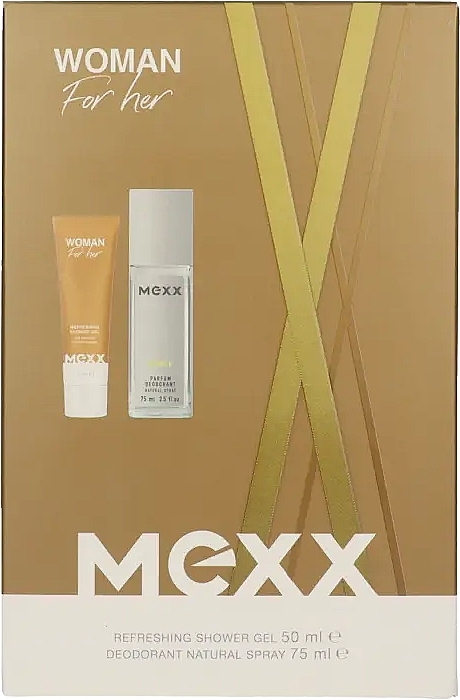 Mexx Woman Set - Zestaw (deo/75 ml + sh/gel/50 ml) — Zdjęcie N1