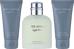 Dolce & Gabbana Light Blue Pour Homme - Zestaw (edt/125ml + sh/gel/50ml + ash/balm/50ml) — Zdjęcie N3