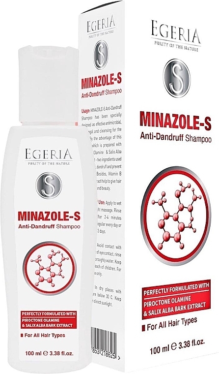 PRZECENA! Szampon przeciwłupieżowy - Egeria Minazole Anti-Dandruff Shampoo * — Zdjęcie N1