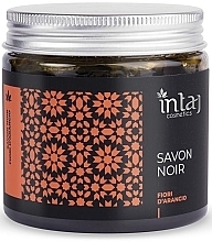 Kup Czarne mydło do ciała z esencją z kwiatu pomarańczy - Intaj Cosmetics Savon Noir Fiori d’Arancio
