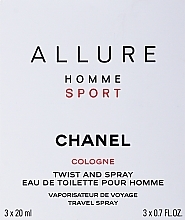 Kup Chanel Allure Homme Sport Cologne - Zestaw wód kolońskich (3 x 20 ml)