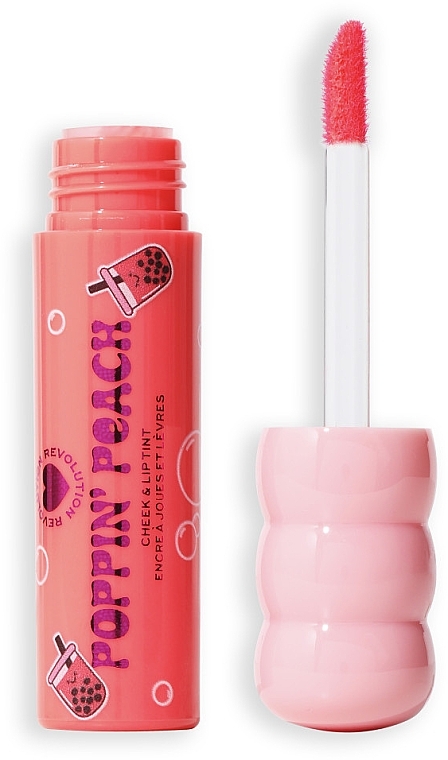 Róż do policzków - I Heart Revolution Bubble Tea Blush + Lip Tint Nude — Zdjęcie N2