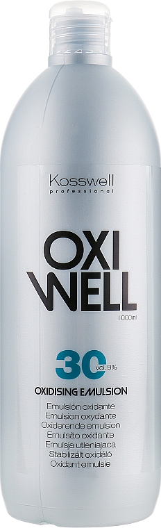Emulsja utleniająca do włosów 9% - Kosswell Professional Oxidizing Emulsion Oxiwell 9% 30 vol