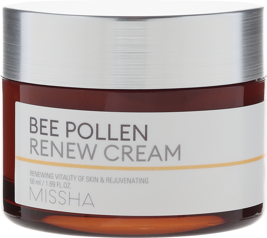 Wzmacniający krem do twarzy z pyłkiem pszczelim - Missha Bee Pollen Renew Cream — Zdjęcie N2