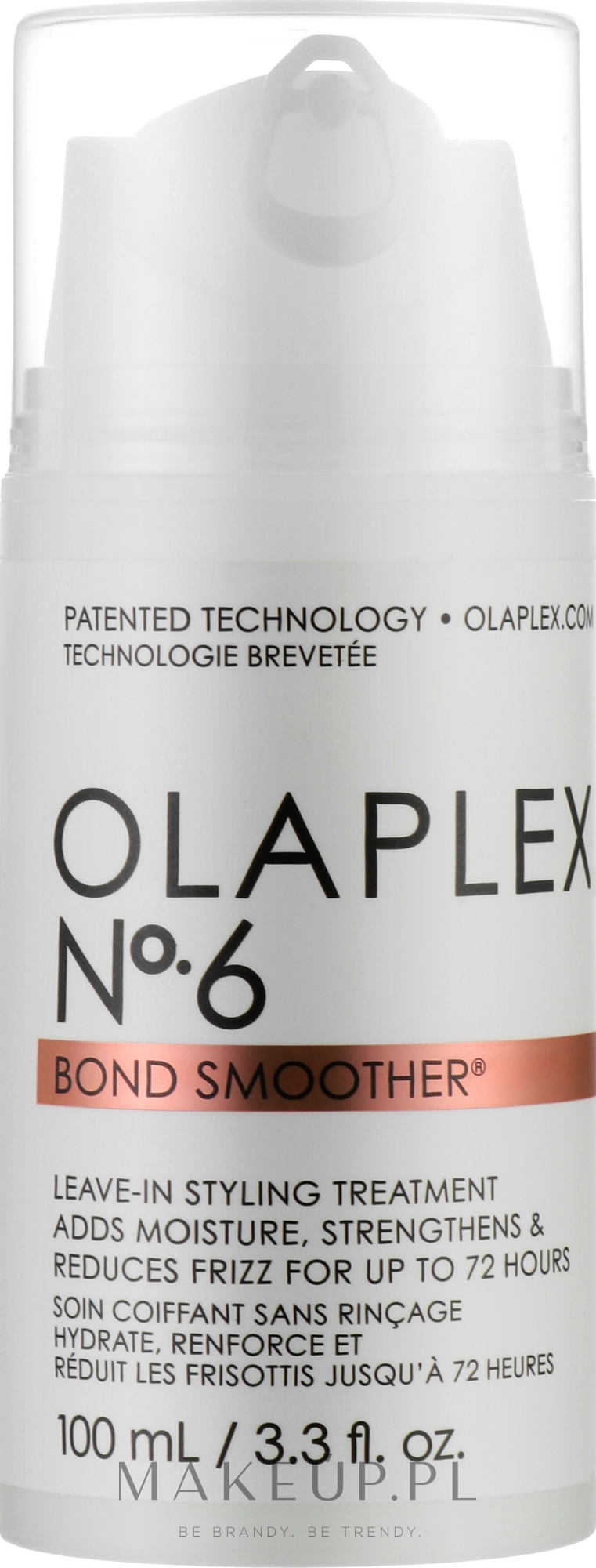 Rewitalizujący krem ​​do stylizacji włosów z pompką - Olaplex Bond Smoother Reparative Styling Creme No. 6 — Zdjęcie 100 ml