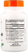 Kwas alfa-liponowy, 150 mg - Doctor's Best Alpha Lipoic Acid — Zdjęcie N2