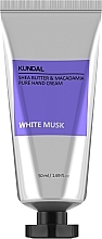 Krem do rąk Białe piżmo - Kundal Shea Butter & Macadamia Pure Hand Cream White Musk — Zdjęcie N2